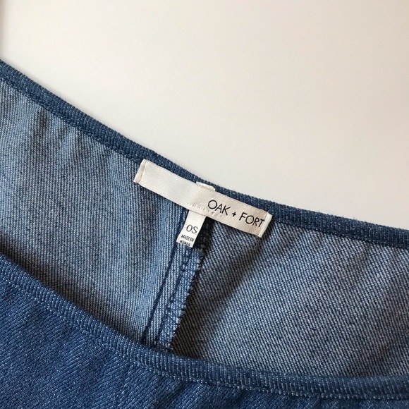 OAK + FORT Denim Jumpsuit Romper - Picture 4 of 7